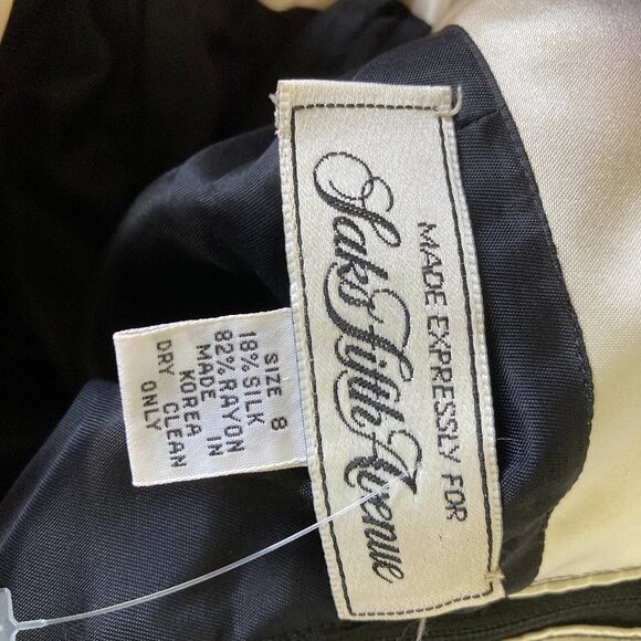 Saks Fifth Ave Velvet Dress & Jacket Vintage Size 8 Occasion Party  Gown 60s - Picture 3 of 14